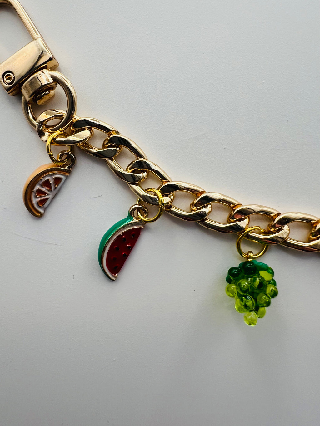 Handbag Chain with Fruit Charms
