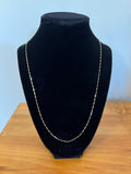 Diamond-Cut Tapered Bar-Link Chain