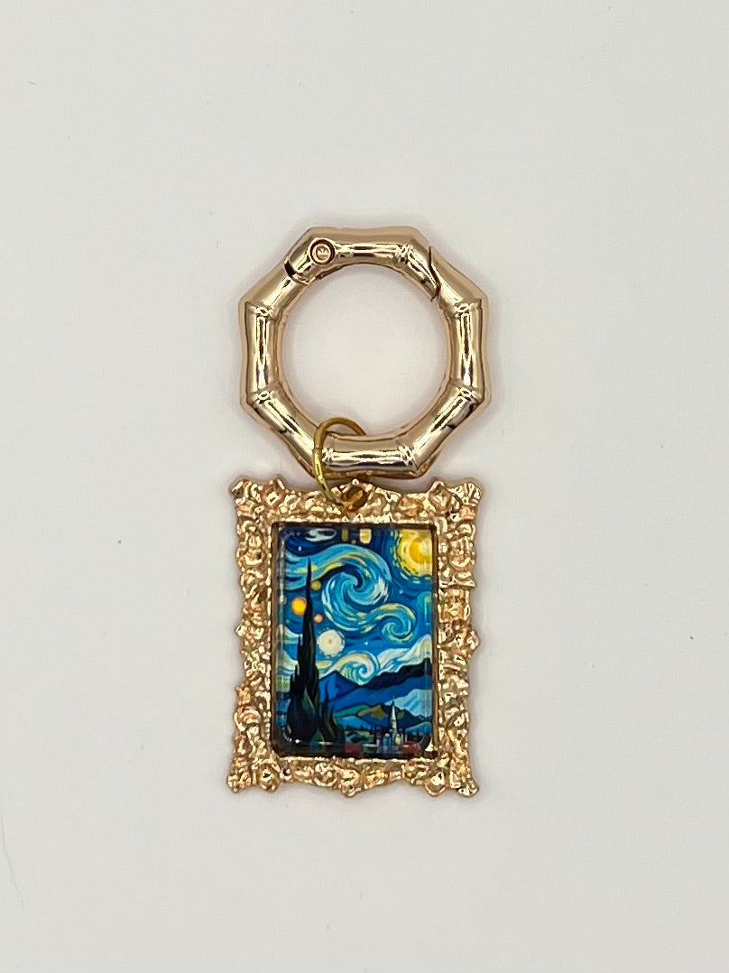 Art-Inspired Portrait Key Chain/Bag Charm