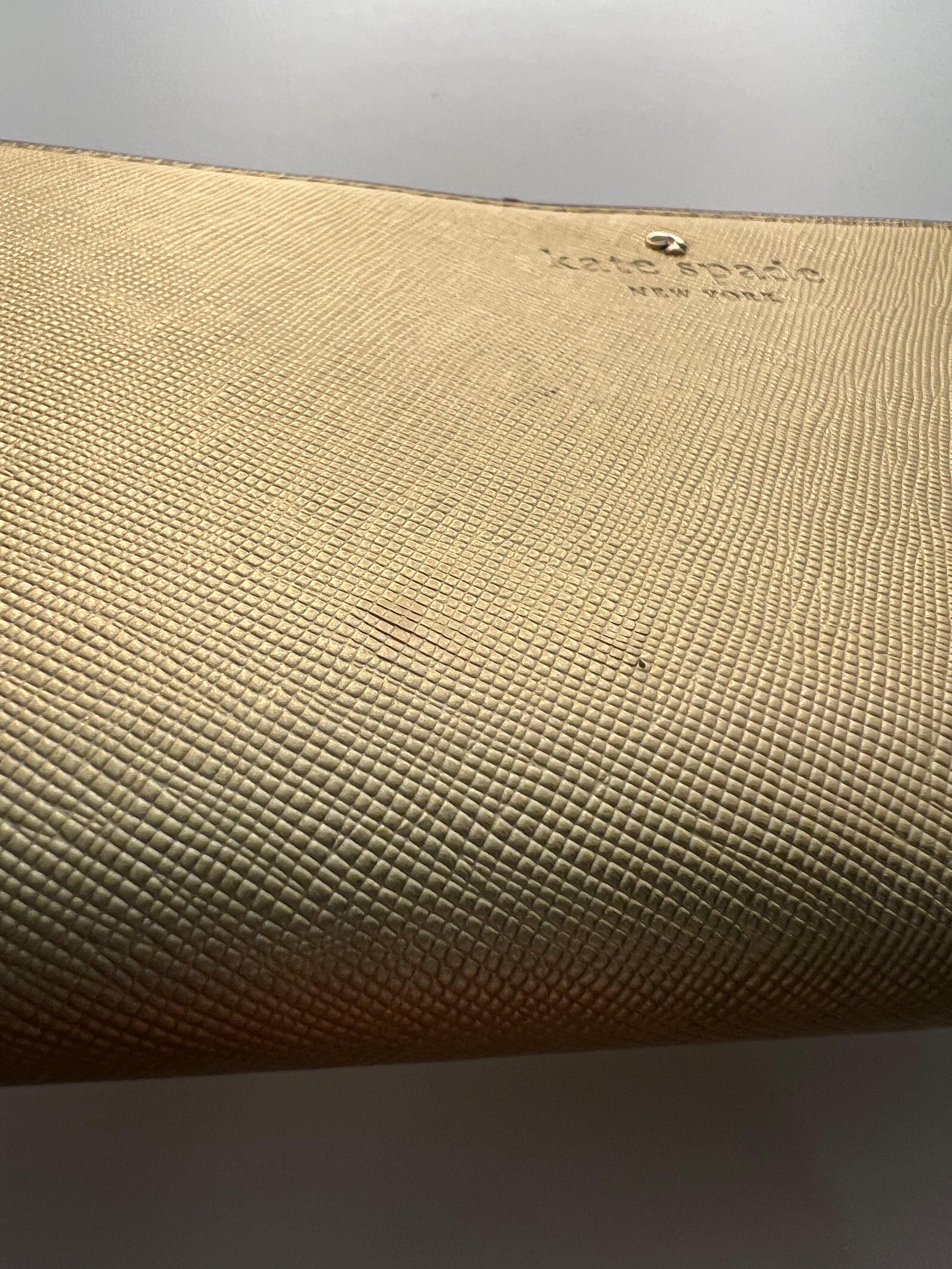 Kate Spade Metallic Gold Large Continental Wallet - Collector’s Item