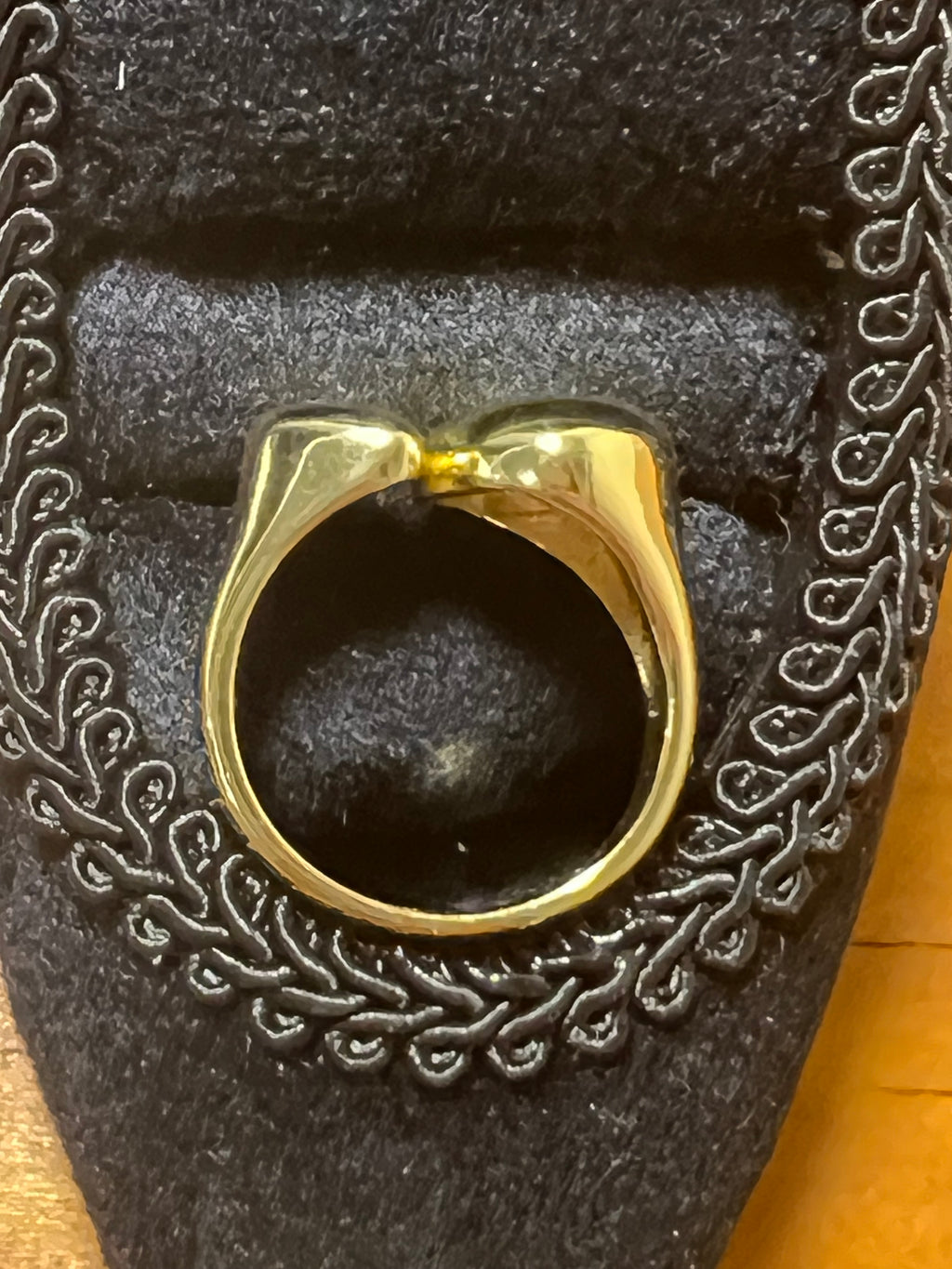 18K Gold-Filled Sculptural Double Teardrop Ring - Golden Harvest Collection