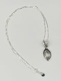 Herkimer Diamond and Sterling Silver Necklace