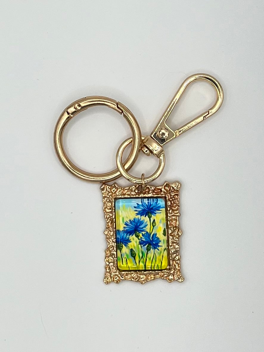 Art-Inspired Portrait Key Chain/Bag Charm
