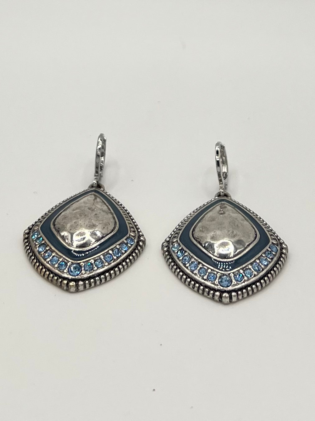 Premier Designs Silver Tone Dangle Earrings - Retired