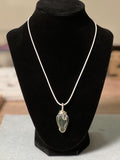 Sterling Silver Wire-Wrapped Labradorite Pendant Necklace