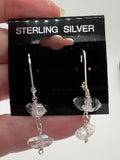 Herkimer Diamond Sterling Silver Dangle Earrings