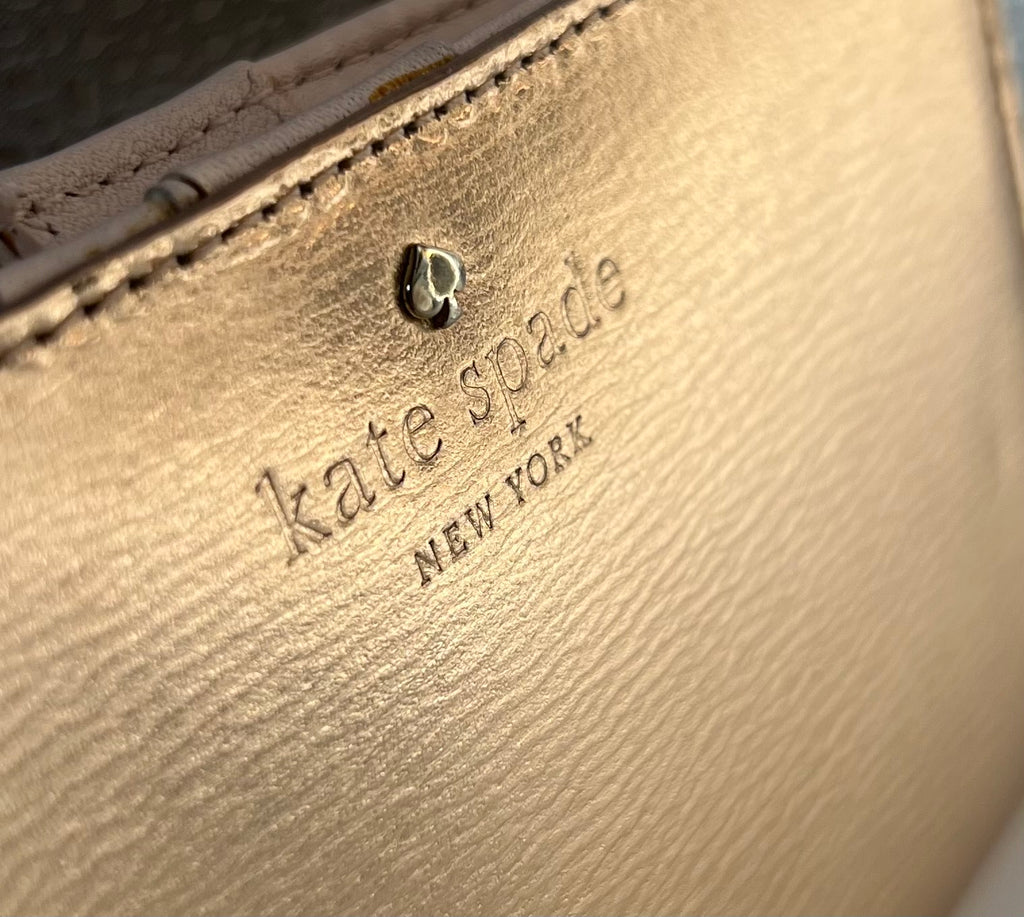 Kate Spade Brightspot Avenue Wallet with Storybook Lining - Rose Gold - Collector’s Item