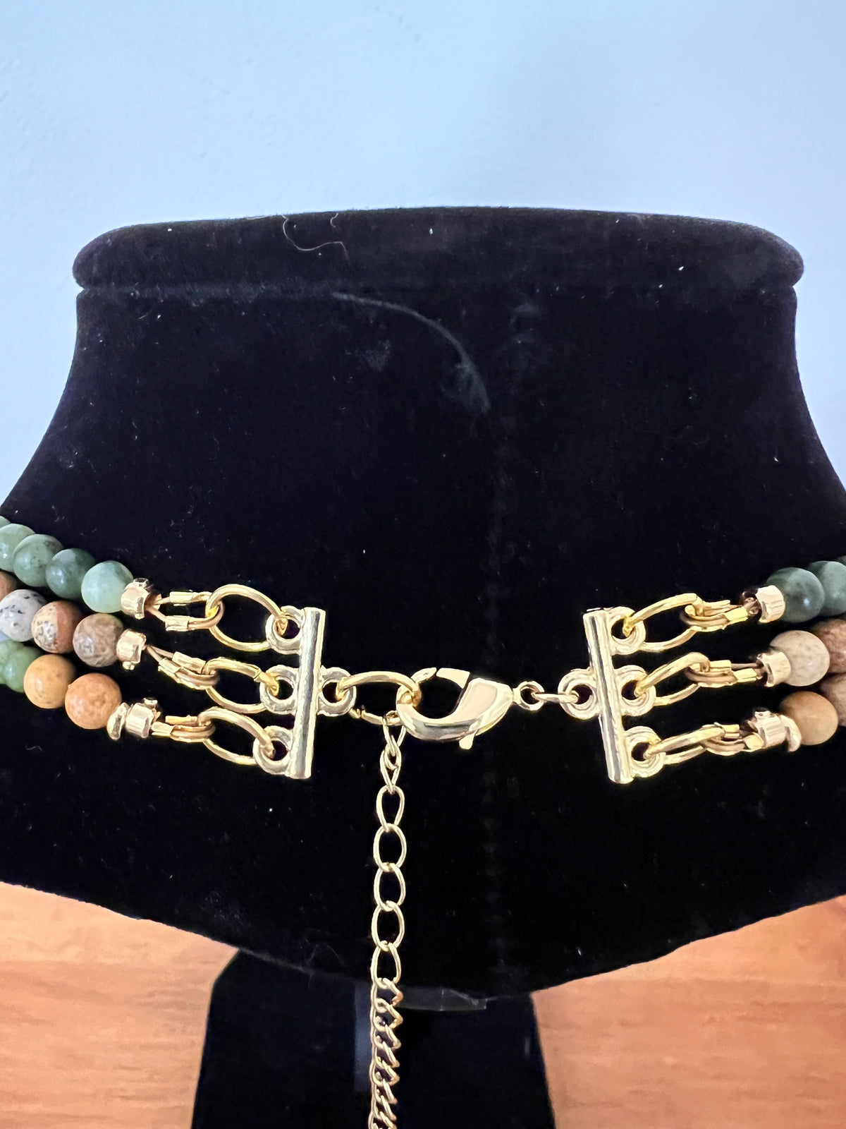 Multi-Strand Natural Gemstone Necklace - Golden Harvest Collection