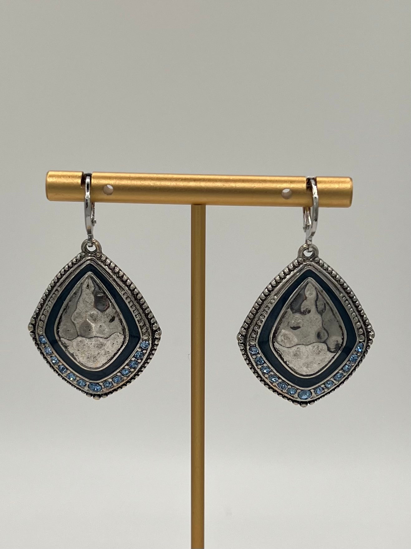 Premier Designs Silver Tone Dangle Earrings - Retired