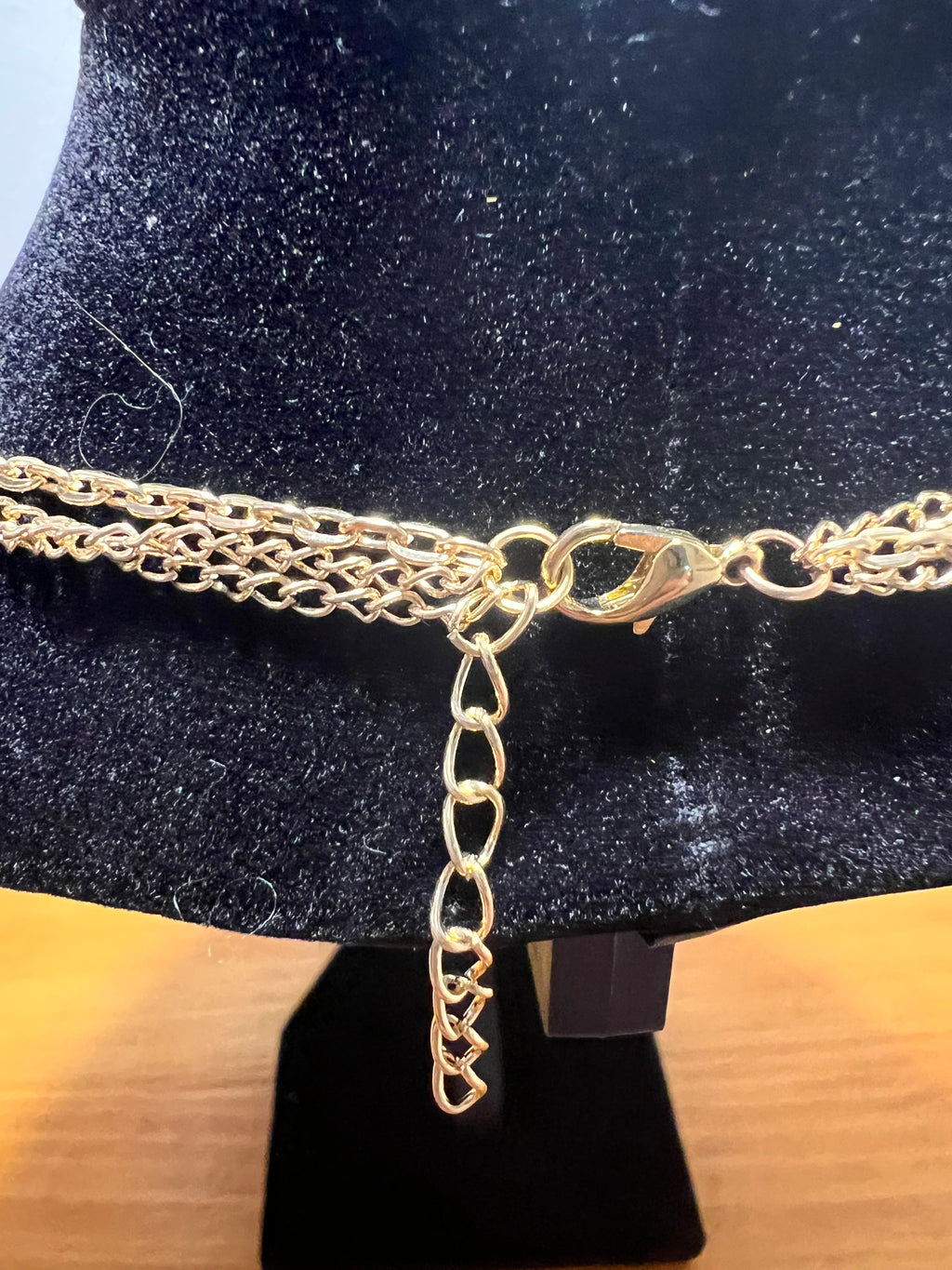 18K Gold-Filled Triple-Layer Butterfly & Daisy Necklace