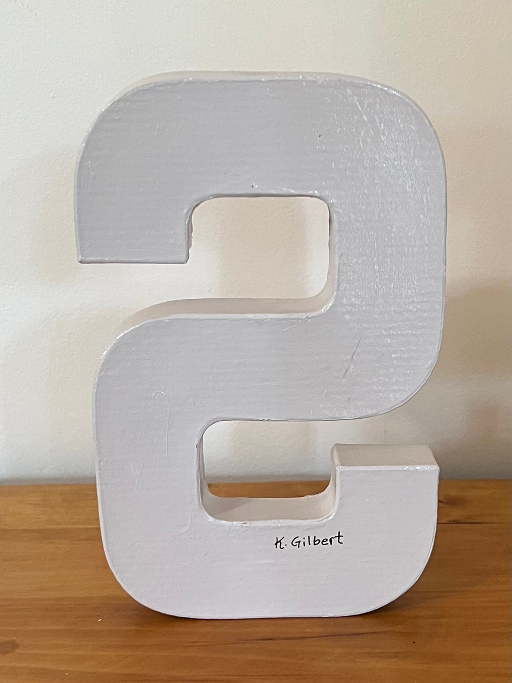 Handcrafted Textured Letter “S” Wall Décor