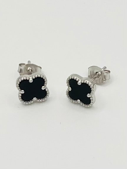 Sterling Silver Clover Earrings