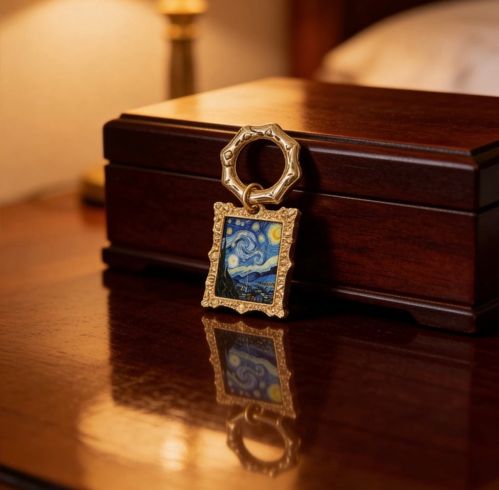 Art-Inspired Portrait Key Chain/Bag Charm