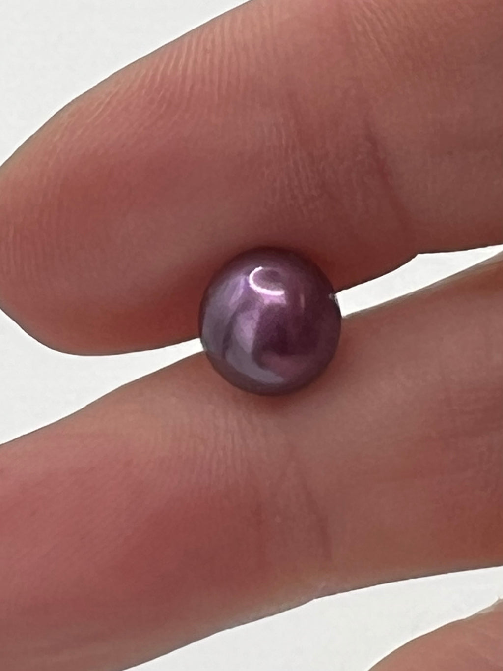 Purple Freshwater Pearl Stud Earrings in Gold Filled over Sterling Silver
