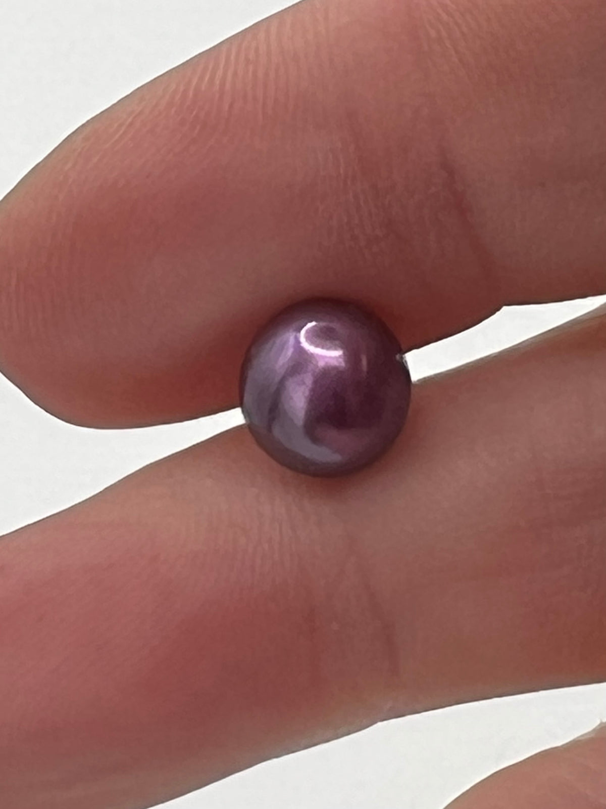 Purple Freshwater Pearl Stud Earrings in Gold Filled over Sterling Silver
