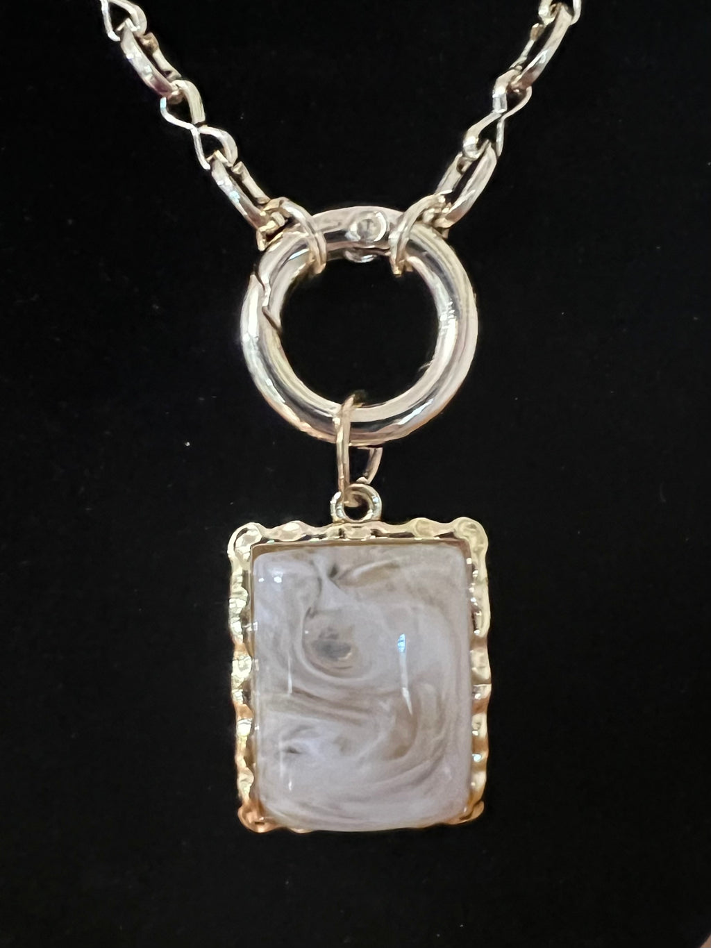 18K Gold-Filled Opaque Pendant Necklace