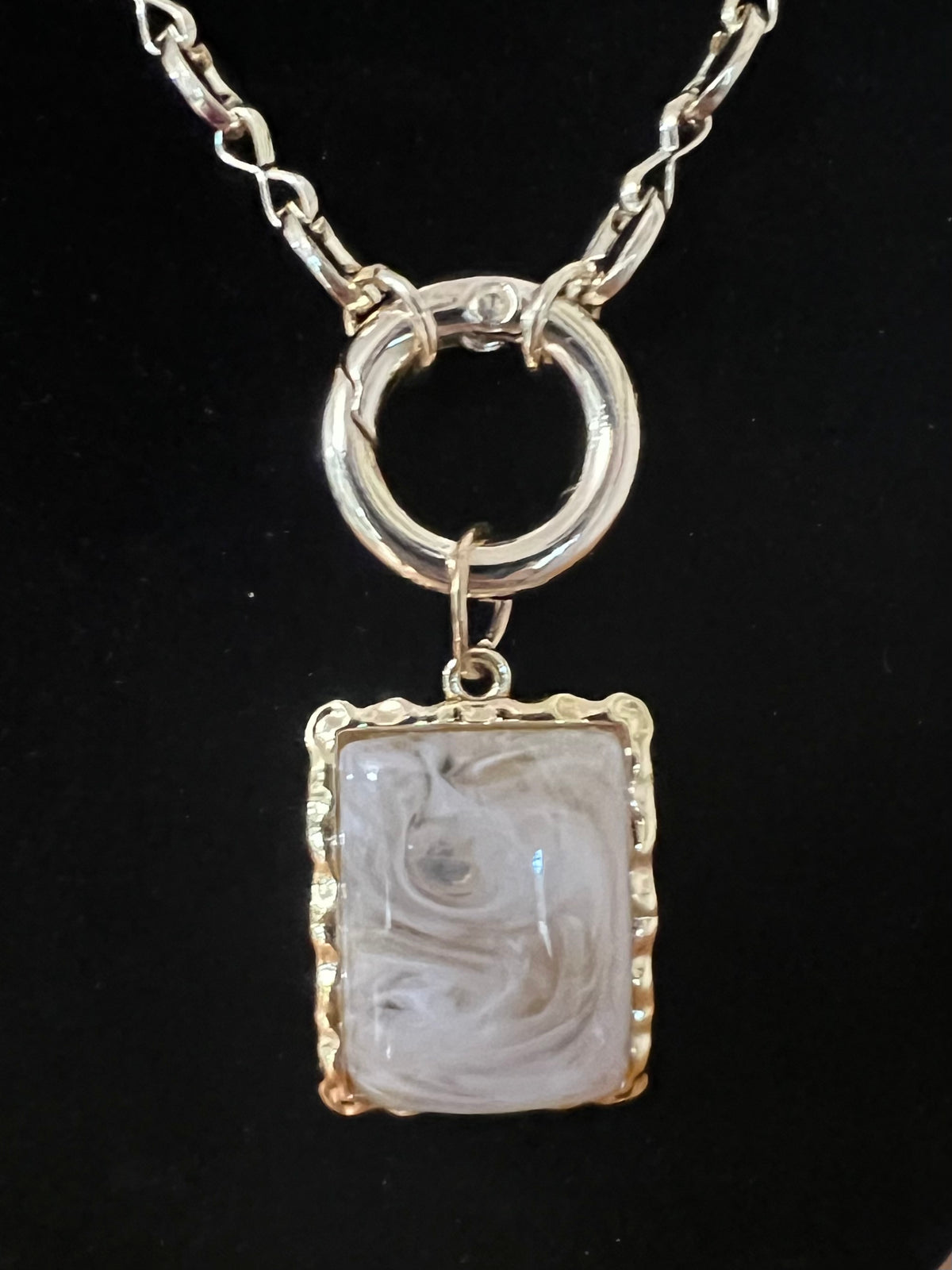 18K Gold-Filled Opaque Pendant Necklace