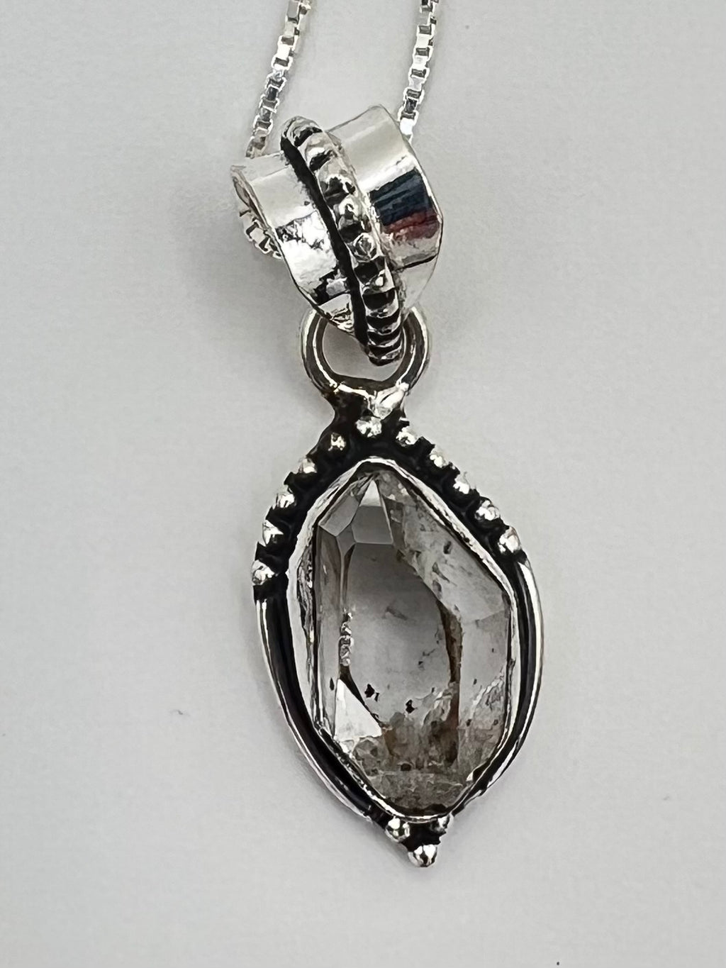 Herkimer Diamond and Sterling Silver Necklace