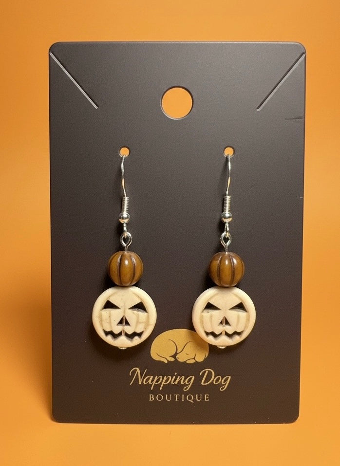 Pumpkin Dangle Earrings