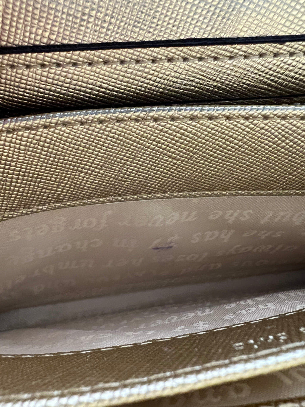 Kate Spade Metallic Gold Large Continental Wallet - Collector’s Item