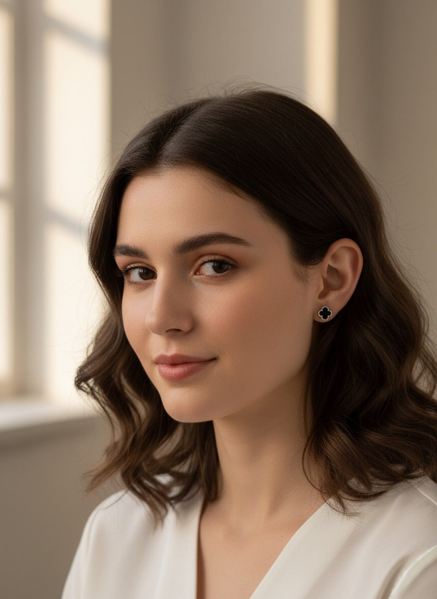 Sterling Silver Clover Earrings
