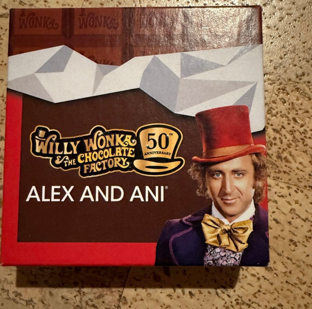 Alex and Ani Willy Wonka Bar + Hat Duo Charm Bangle