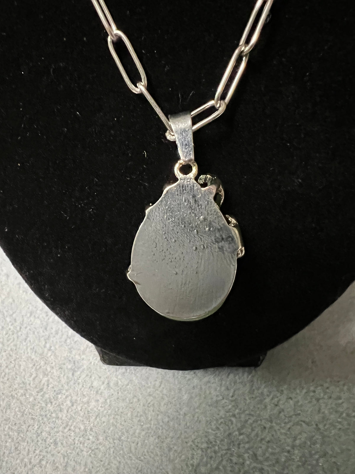 Stainless Steel Green Butterfly Pendant Necklace