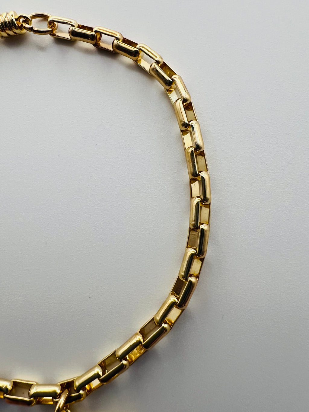 Gold Tone Bracelet with Opal Dragon Fly Charm