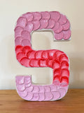 Handcrafted Textured Letter “S” Wall Décor