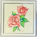 Framed Original Rose Artwork – Hand-Painted Floral Wall Art