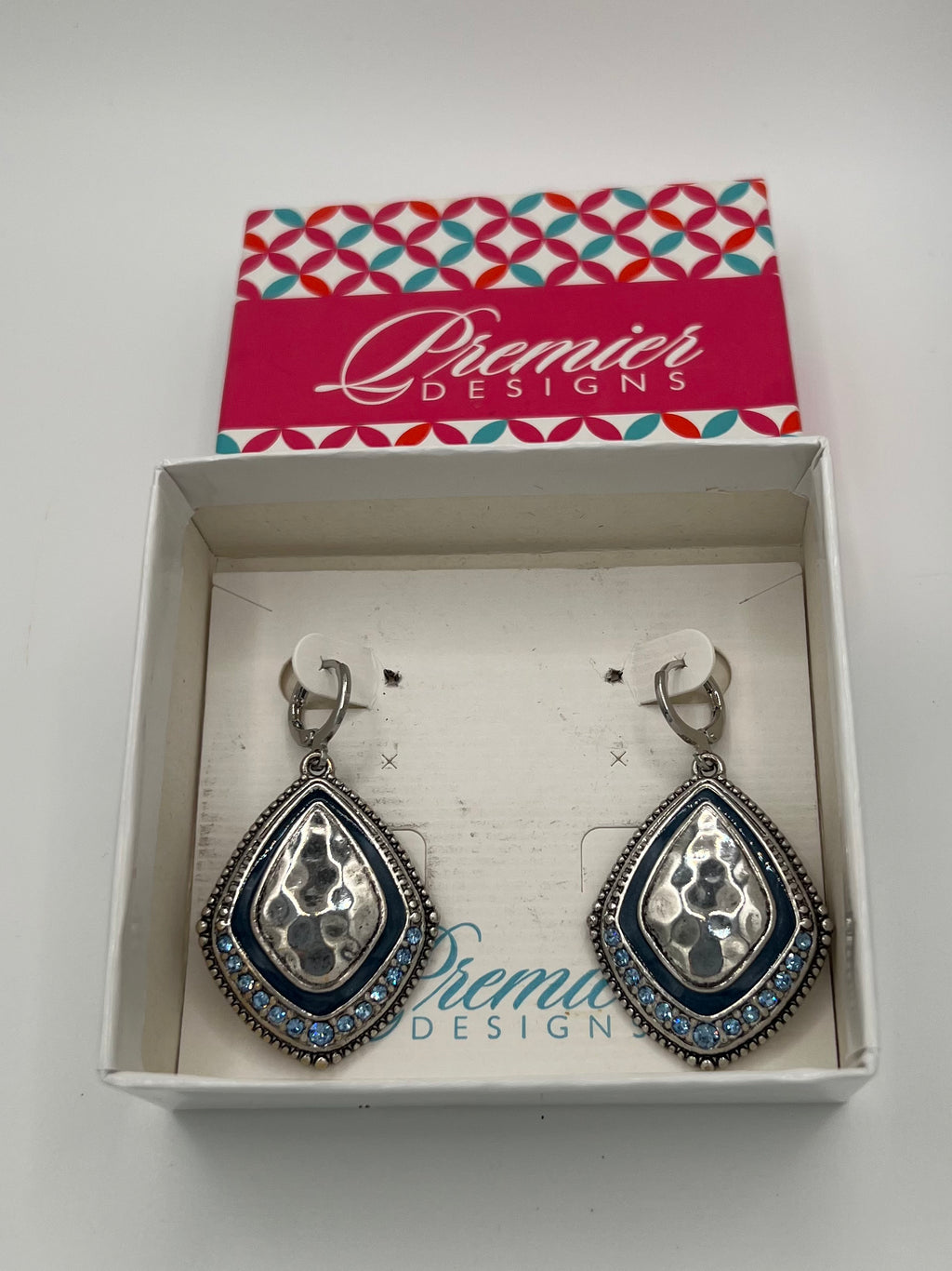 Premier Designs Silver Tone Dangle Earrings - Retired