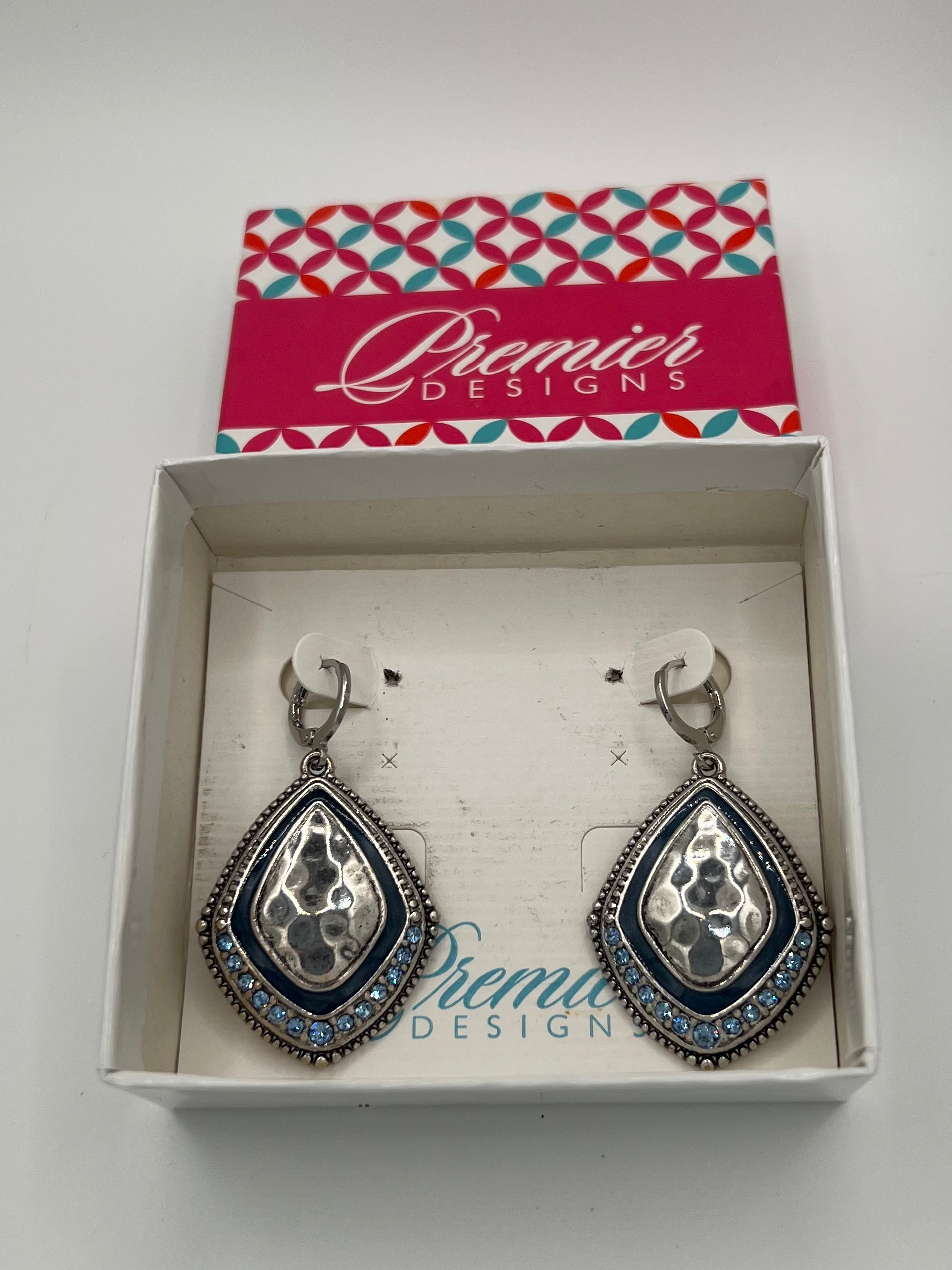 Premier Designs Silver Tone Dangle Earrings - Retired
