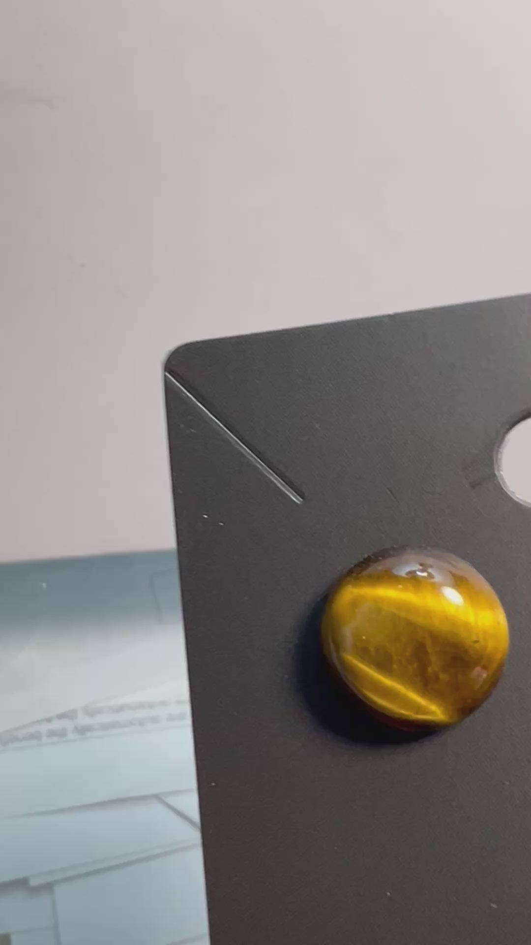 Tiger Eye Round Stud Earrings – Natural Stone Earrings